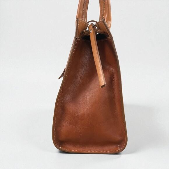 CAVALCANTI Italian Designer Leather Satchel Shoulder Bag Brown Luxury Timeless - Picture 3 of 14